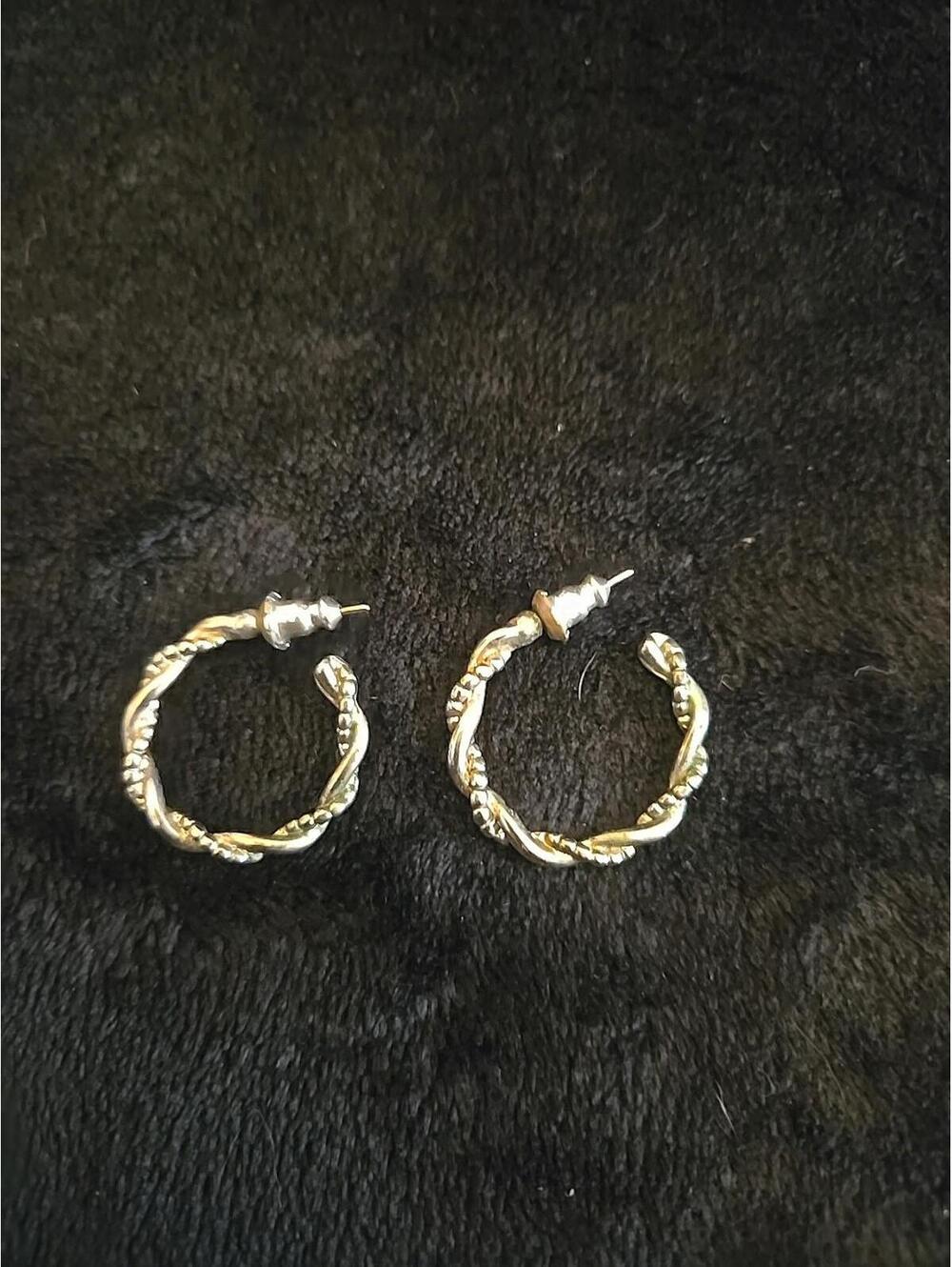 Sterling Silver Vintage Hoop Earrings